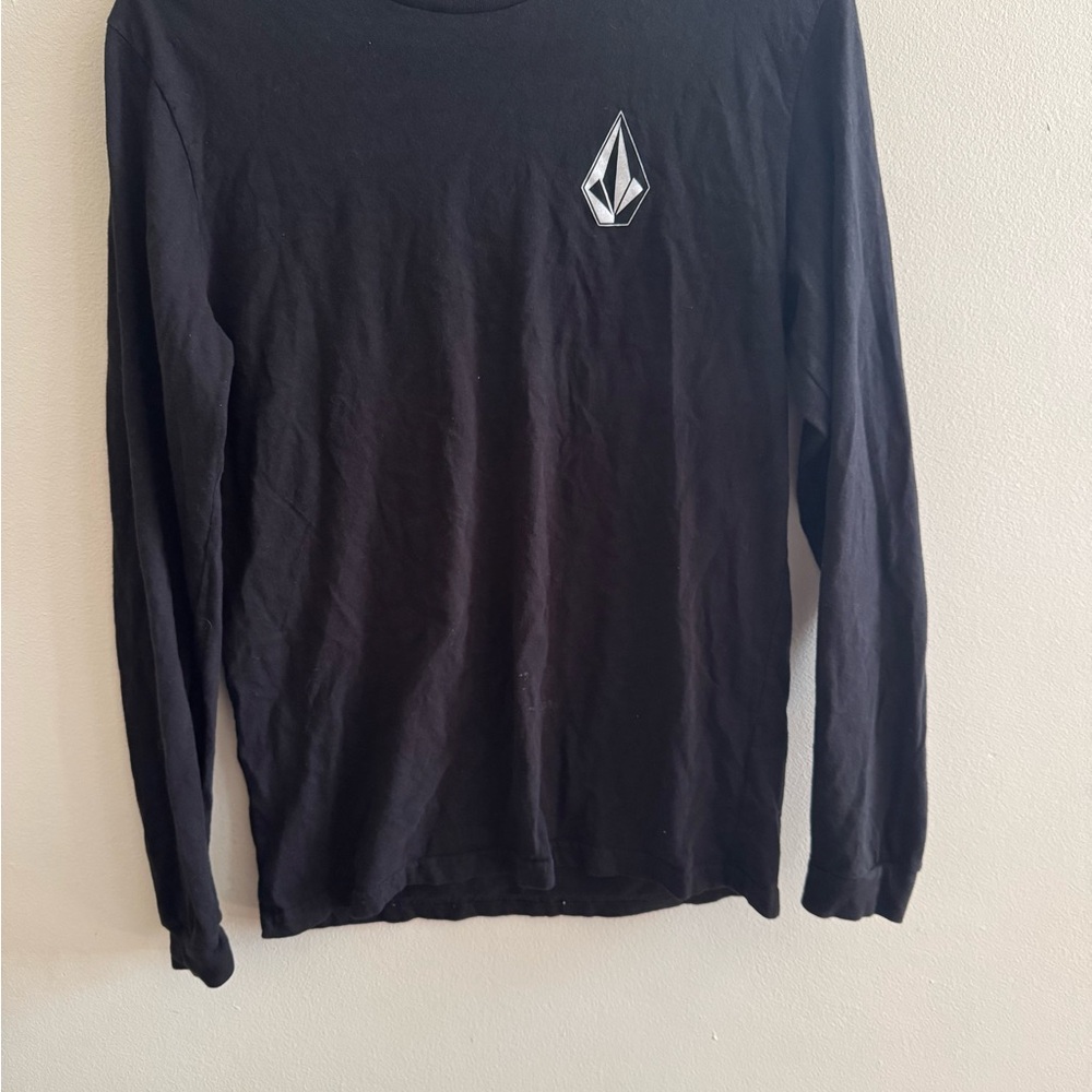 Volcom Black Long Sleeve Tee with Logo